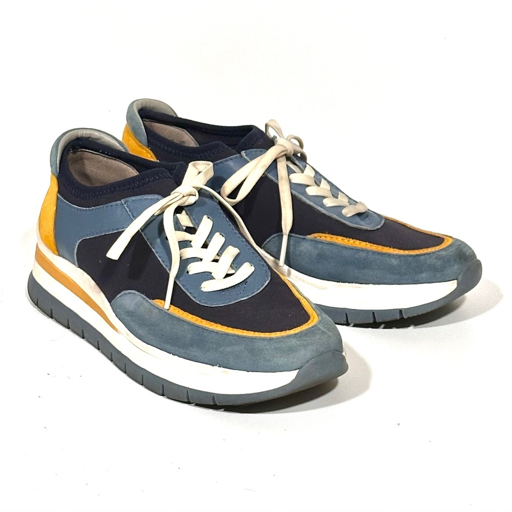 Naturalizer Women’s Remy - Stretch Suede Color Block Sneakers  Size 8